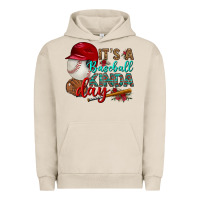 Pigment French Oak it's a baseball kinda day Urban Hoodie - BundleAndBundleShop