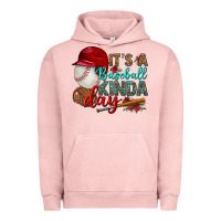Pigment Salmon it's a baseball kinda day Urban Hoodie - BundleAndBundleShop
