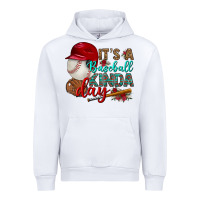 White it's a baseball kinda day Urban Hoodie - BundleAndBundleShop