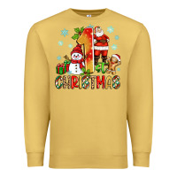 Antique Gold 1st christmas santa and snowman Premium Sweatshirt - Zillion Design Studio