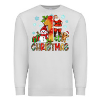 Dove Grey 1st christmas santa and snowman Premium Sweatshirt - Zillion Design Studio