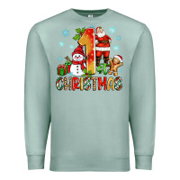 Seafoam 1st christmas santa and snowman Premium Sweatshirt - Zillion Design Studio