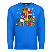 True Royal 1st christmas santa and snowman Premium Sweatshirt - Zillion Design Studio