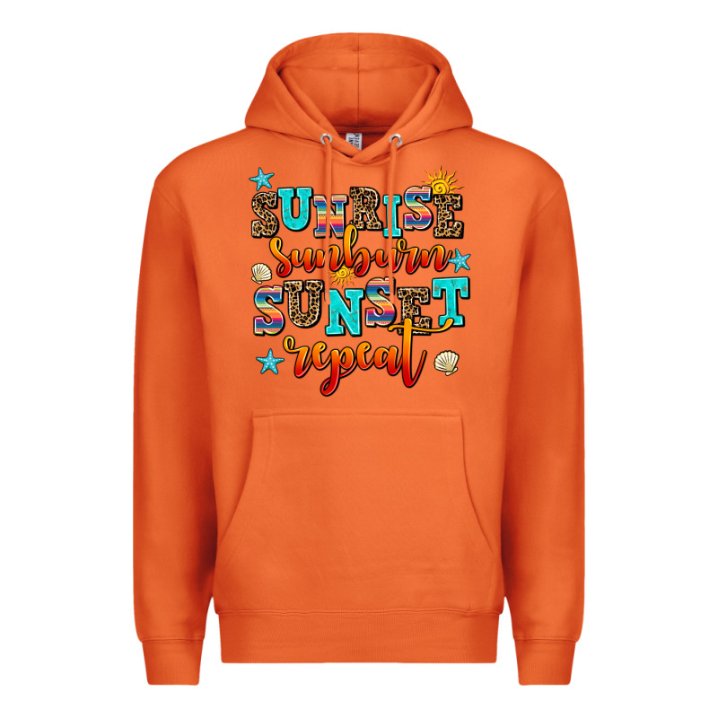 Sunrise Sunburn Sunset Repeat Premium Hoodie by AdoDesignShop | Teevron