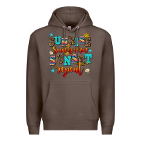 Coffee sunrise sunburn sunset repeat Premium Hoodie - AdoDesignShop