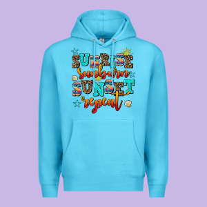 Sunrise Sunburn Sunset Repeat Premium Hoodie Designed By Adodesignshop