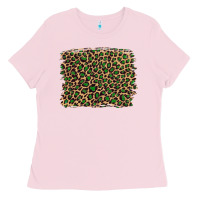 Leopard With Green Glitter Ladies Tee | Teevron