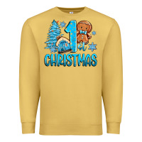 Antique Gold 1st christmas gingerbread boy Premium Sweatshirt - Zillion Design Studio