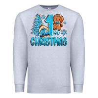 Heather Grey 1st christmas gingerbread boy Premium Sweatshirt - Zillion Design Studio