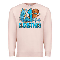 Pale Pink 1st christmas gingerbread boy Premium Sweatshirt - Zillion Design Studio