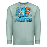 Seafoam 1st christmas gingerbread boy Premium Sweatshirt - Zillion Design Studio