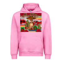 Fuchsia Pink Chihuahua Christmas Urban Hoodie - JahusDesignShop