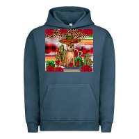 Pigment Midnight Navy Chihuahua Christmas Urban Hoodie - JahusDesignShop