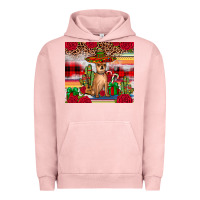 Pigment Salmon Chihuahua Christmas Urban Hoodie - JahusDesignShop