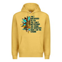 Antique Gold sunflower they whispered to her Premium Hoodie - AdoDesignShop