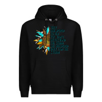Black sunflower they whispered to her Premium Hoodie - AdoDesignShop