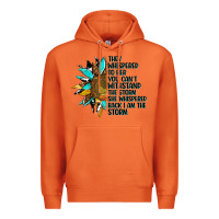 Carrot sunflower they whispered to her Premium Hoodie - AdoDesignShop