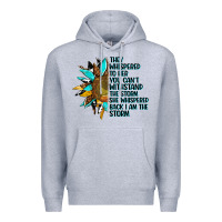 Heather Grey sunflower they whispered to her Premium Hoodie - AdoDesignShop