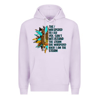 Lilac sunflower they whispered to her Premium Hoodie - AdoDesignShop