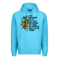 Ocean Blue sunflower they whispered to her Premium Hoodie - AdoDesignShop