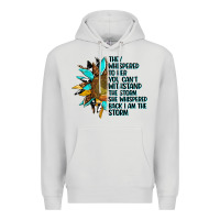 Dove Grey sunflower they whispered to her Premium Hoodie - AdoDesignShop