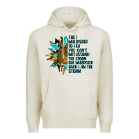 Oatmeal Heather sunflower they whispered to her Premium Hoodie - AdoDesignShop