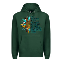 Sports Green sunflower they whispered to her Premium Hoodie - AdoDesignShop