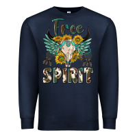 Navy western boho free spirit Premium Sweatshirt - texasbilliewilder