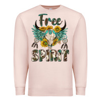 Pale Pink western boho free spirit Premium Sweatshirt - texasbilliewilder