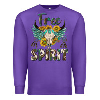 Purple western boho free spirit Premium Sweatshirt - texasbilliewilder