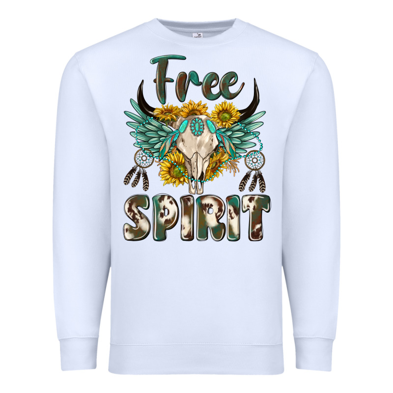 Western Boho Free Spirit Premium Sweatshirt by texasbilliewilder | Teevron