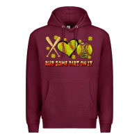 Burgundy rub some dirt on it softball Premium Hoodie - JahusDesignShop