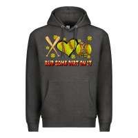 Charcoal Heather rub some dirt on it softball Premium Hoodie - JahusDesignShop