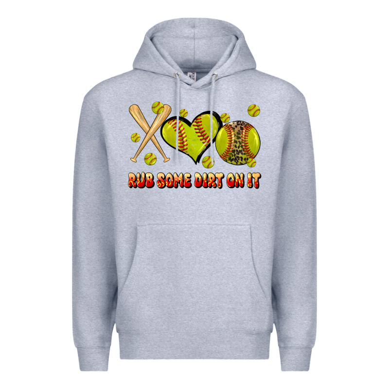 Rub Some Dirt On It Softball Premium Hoodie by JahusDesignShop | Teevron