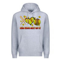 Heather Grey rub some dirt on it softball Premium Hoodie - JahusDesignShop