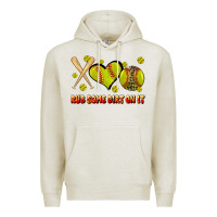 Oatmeal Heather rub some dirt on it softball Premium Hoodie - JahusDesignShop