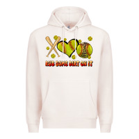 Pale Pink rub some dirt on it softball Premium Hoodie - JahusDesignShop