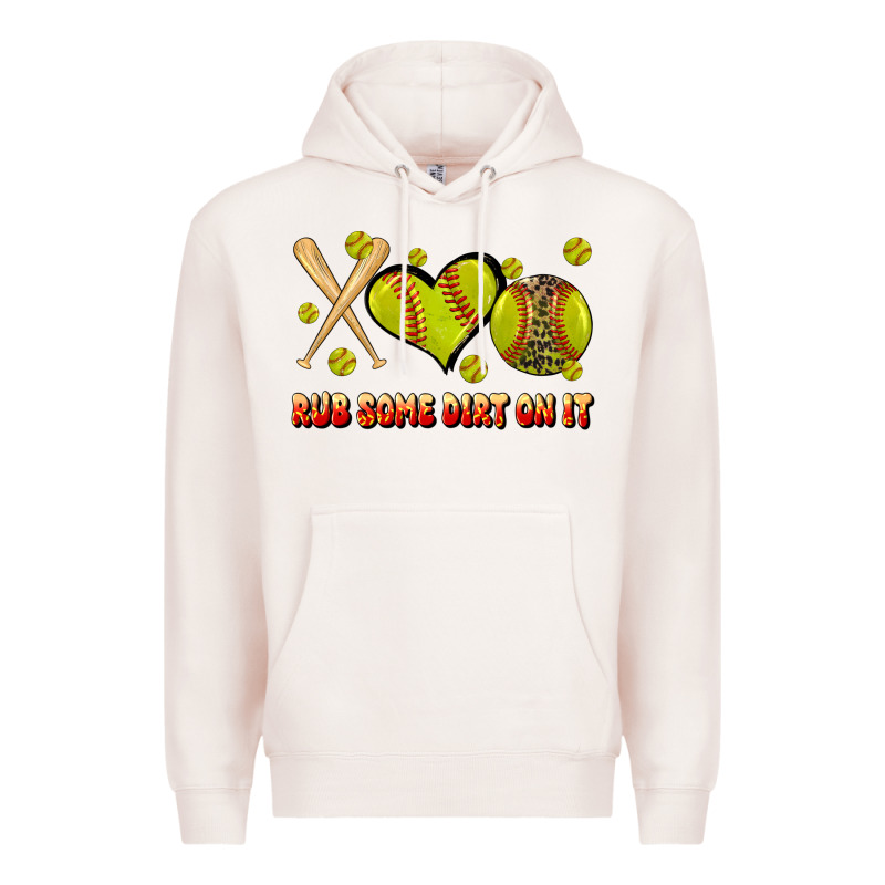 Rub Some Dirt On It Softball Premium Hoodie by JahusDesignShop | Teevron