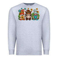 Heather Grey western gnomies Premium Sweatshirt - texasbilliewilder
