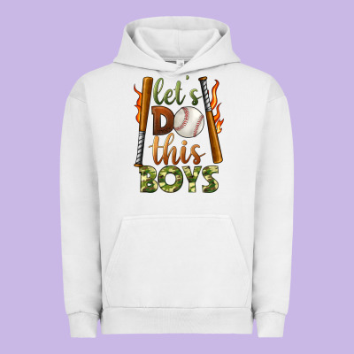 Let's Do This Boys Baseball Urban Hoodie Designed By Bundleandbundleshop