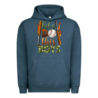 Pigment Midnight Navy let's do this boys baseball Urban Hoodie - BundleAndBundleShop