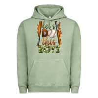 Pigment Oil Green let's do this boys baseball Urban Hoodie - BundleAndBundleShop