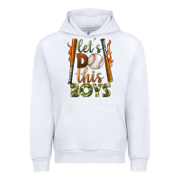 White let's do this boys baseball Urban Hoodie - BundleAndBundleShop