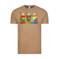 Vintage Coffee hello summer Vintage Tee - Artiststas