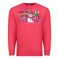 Cardinal pink christmas let it snow Premium Sweatshirt - Zillion Design Studio