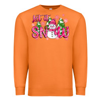 Carrot pink christmas let it snow Premium Sweatshirt - Zillion Design Studio