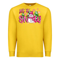Lemon pink christmas let it snow Premium Sweatshirt - Zillion Design Studio
