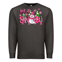 Smoke pink christmas let it snow Premium Sweatshirt - Zillion Design Studio