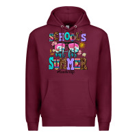 Burgundy school's out for summer teacherlife Premium Hoodie - AdoDesignShop