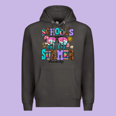 School's Out For Summer Teacherlife Premium Hoodie Designed By Adodesignshop